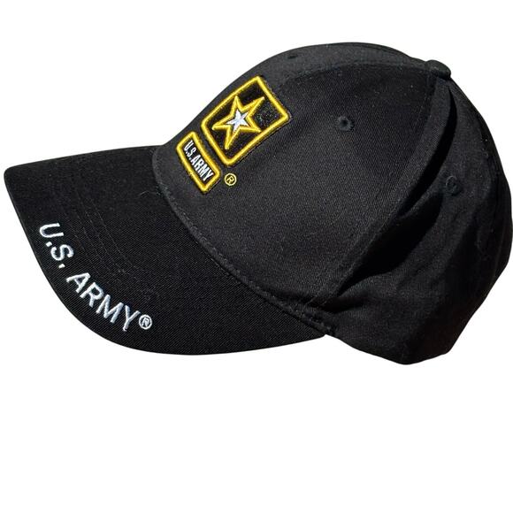 Black U.S. Army Men's Hat - Picture 3 of 6